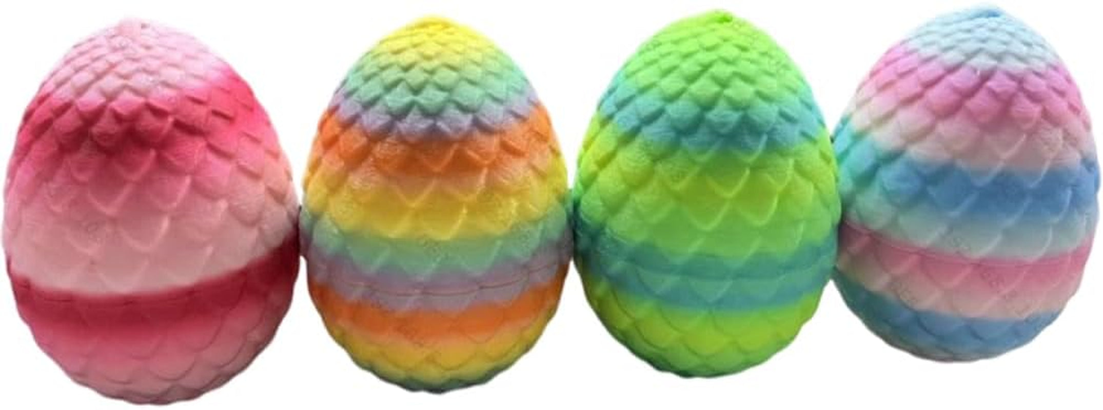 4PCS 3D Printed Dragon Egg, Articulated Crystal Animals Fidget Toy Kid, Small 3D Printer Dinosaur Dino Eggs Toy Easter Gifts for Kids Boy Girls (4-Piece-C)